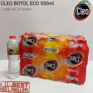 Cleo botol tanggung 550 ml dus khusus gosend