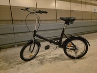 16吋 黑色摺疊單車