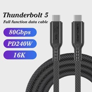 UGOURD Thunderbolt 5 Cable Type C 80Gbps USB4 Gen4 USB C to C 240W Charge Cable 16K Compatible Thund