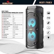 COD KST-7683 KINGSTER Karaoke Wireless Bluetooth Portable Speaker with FREE MICROPHONE
