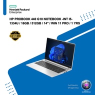 HP PROBOOK 440 G10 NOTEBOOK -INT I5-1334U / 16GB / 512GB / 14" / WIN 11 PRO / 1 YRS (B54YCAT#UUF)
