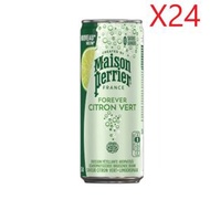 Maison Perrier - [原箱] 有氣礦泉水 330ml X 24罐 - 青檸 [平行進口產品]
