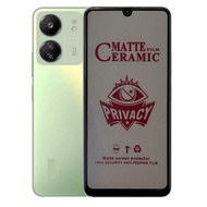 Privacy Screen Protector for Redmi 13C 4G 5G -ceramic privacy