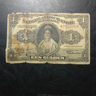 uang kuno Nederlandsch indie seri munbiljet I Ratu Wilhelmina 1G