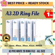 2D PVC Ring File (A3) /Fail Kulit Keras /Fail Putih / White File / 2D File / A3 File / Fail A3 /A3 R