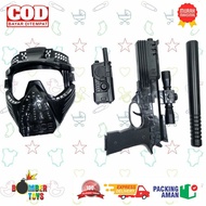 MAINAN ANAK REPLIKA PISTOL TOPENG SENAPAN COSPLAY PERANG KREREK SNI Police Trelek Friction
