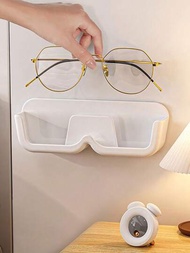 2入組眼鏡展示架壁掛式太陽眼鏡收納架，適用於浴室臥室，防止眼鏡受壓