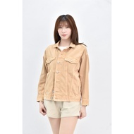 ((XL) demin Orange Cotton Pure Denim Jacket Second-Hand Clothes