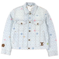 路易威登 (LOUIS LOUIS VUITTON) 2024 Tyler, the Creator Monogram 牛仔運動夾克，靛藍色，46 碼，帶吊牌，意大利製造，正品，男士款，成色極佳。