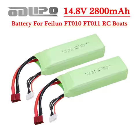 Battery For Feilun FT010 FT011 RC High Speed Boats Toys Accessories 4S 14.8V 2800mAh Lipo Battery wi