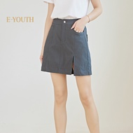 Eyouth 20147  Women Minimalist Front Slit A-Line Skirt
