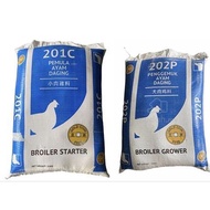 [REPACK 5KG]Dedak Ayam Gold Coin Makanan ayam 201C / 202P / 105M  (kasar /Halus) itik telur gandum