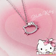 Kitten Pendant Necklace Female Light Luxury with Diamond Niche Cartoon KT Cat Gift Cute Simple Clavi