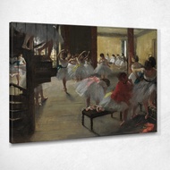 Art reproduction The Dance Class Edgar Degas edg265 รูปติดผนัง ภาพที่มีชื่อเสียง ภาพพิมพ์รายละเอียดค