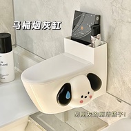 Creative Wall-Mounted Toilet Ashtray Household Personalized Cute Toilet Anti-Fly Toilet Living Room with Lid Ashtray