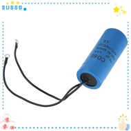 SUSSG CD60 Capacitor, Wire Lead Round Shape AC Motor Capacitor, Durable 75uf 250V AC Starting Capaci
