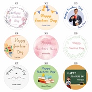Custom Teachers Day Sticker - Happy Teachers Day Labels Appreciation Day Thank You StickersThanksgiv