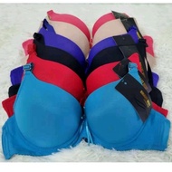 3842#Wired Push Up/Women Bra 2 hook span tebal bra