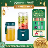 ecentio Blender Portable Mini Juicer 6/8/10/12 Mata Pisau 2 botol 380ML+380ml Blander Jus Buah Port 
