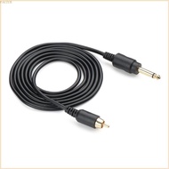 FACY 6 35mm Mono Straight Plugs Cable Power Supply Cord Ideal For Music Production And Live Performa