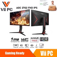 AOC 27G2 27" Frameless Gaming IPS Monitor, FHD 1080P, 1ms 144Hz, NVIDIA G-SYNC Compat