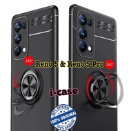 Soft Case Oppo Reno 5 Ring Auto Ori Casing Cover Oppo Reno 5 Pro