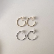 D3W Lavaliere Ursa Clip Earrings Earclip - Women's Non-Piercing Hoops Clip-On Earrings