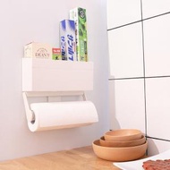 日本暢銷 - 日本磁吸置物架冰箱 側面保鮮膜收納盒 壁掛式磁石儲物盒 掛架