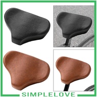 [Simple] Bicycle Seat Wide Shock Absorption Comfortable Bicycle Seat Cushion for Stationary Bike Wom