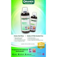 Orahex Alcohol Free Mint Oral Rinse 380ml + Orahex Regular Oral Rinse 380ml