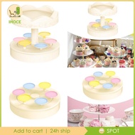 [Ihoce] Rotating Sushi Display Stand, Compact, Carousel Cupcake Holder, Autorotation Cupcake Stand f