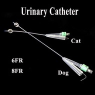 Professional Pet Dog Double Cavity Silica Gel Urinary Catheter Urethral Stoma Feline Canine Clinic D
