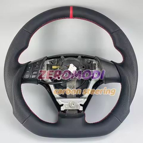 Replacement Steering Wheel with Leather for Mazda 3 Mazda3 Mazdaspeed3 2004-2008