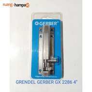 New Gerber Latch Gx 2286 4" Ss / 4 Inch Gerber Door Slot