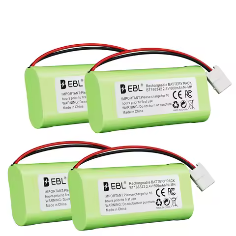 EBL 2.4V 600mah Home Phone Battery for VTech BT166342 BT266342 BT183342 BT283342
