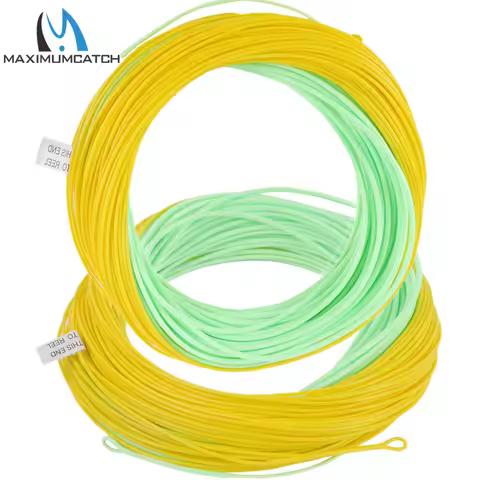 Maximumcatch Real Grand Fly Fishing Line WF Floating Weight Forward Fly Line 4-8WT 90FT with Welded 
