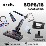 Accessories Spare Replacement Parts for Minihelpers Trojan SGP8 & SGP18 Pro Plus Cordless Vacuum Cle