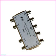 Ahead Performances 8Way Zinc Alloy Satellite TV Signal Switcher With 20dB Isolation 3dB Insertion Lo