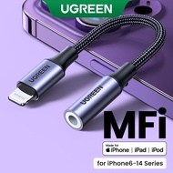 UGREEN MFi Lightning to 3.5mm Jack AUX Cable compatible for  iPhone14/13/12/11/7/8 plus XR Xs MAX