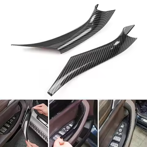 Carbon 4 Piece Door Inner Handle Protection Cover Suitable For BMW X3 X4 G01 G02 2018-2023