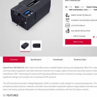 CyberPower BR700ELCD 不間斷電源供應器...