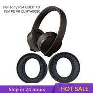 zczrlumbnyCUHYA 0080 Earpads for Sony PlayStation Gold Wireless Headset Gamer 2018 Headphone PS4 Replacement Earpad Ear