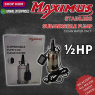 MAXIMUS STAINLESS SUBMERSIBLE PUMP 1/2hp/3/4hp/1hp
