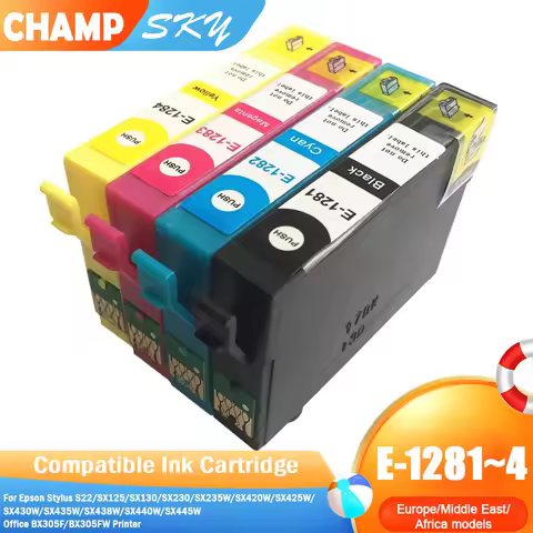 T1281 - T1284 T1285 Compatible ink Cartridge For EPSON Stylus S22 SX125 SX130 SX230 SX235W SX420W SX