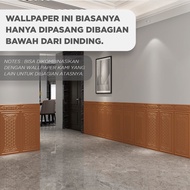 Paus Biru - Wallpaper 3D FOAM / Wallfoam Dinding 3D Motif PINTU JATI