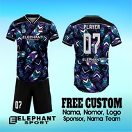 Jersey Futsal Free Nama dan Nomor Kaos Futsal 1 Set Baju dan Celana kaos Bola Jersey Bola