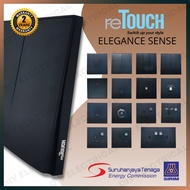 reTouch Elegance Sense Wall Switch Socket Outlet Plug 1/2/3/4Gang 20A Bell 13A 15A TV Tel Astro SIRI