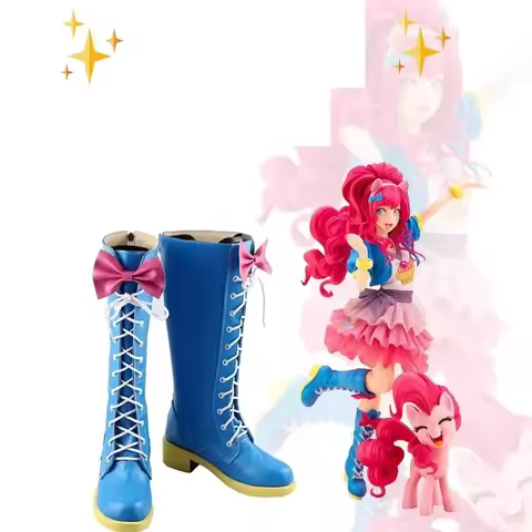 Anime Little Pony Cosplay Pinkie Pie Boots Halloween Carnival Custom Made Little Pony Ppinkie Pie Bl