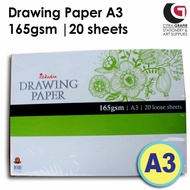 Drawing Paper A3 165gsm 20 sheets