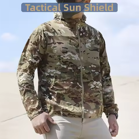 Outdoor Tactical Sunscreen Clothing Hiking Mountaineering Sports Skin Jacket Sunscreen Breathable Wa